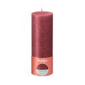 Bolsius Rustiek stompkaars 190/68 Shimmer red