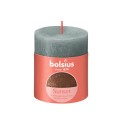 Bolsius Bougie bloc rustique 80/68 Sunset Eucalyptus Vert+ cuivre