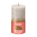 Bolsius Sunset Collection  Rustiek stompkaars 130/68 Sunset Sandy grey en Gold