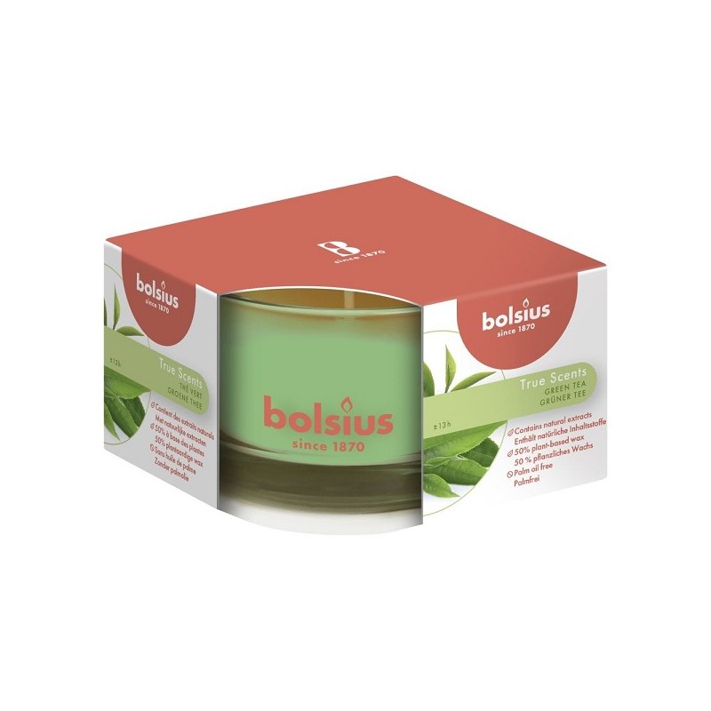 Bolsius Geurglas 50/80 True Scents Green Tea