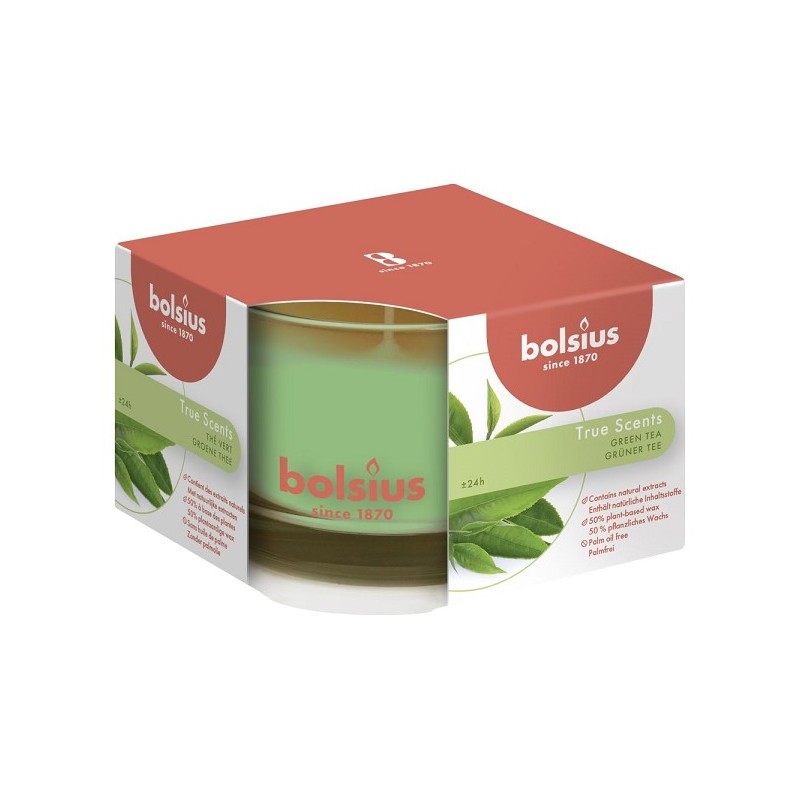 Bolsius Geurglas 63/90 True Scents Green Tea