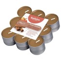 Bougies chauffe-plat parfumées Bolsius 4 heures, paquet de 18 pièces True Scents Pomme Cannelle