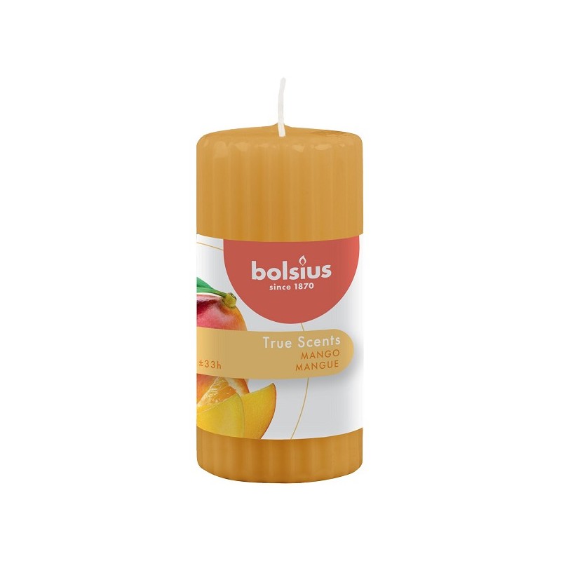 Bolsius Ribbelkaars 120/58 True Scents Mango