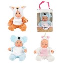 Toi Toys Beau Babypop 22,5cm in dierenpakje