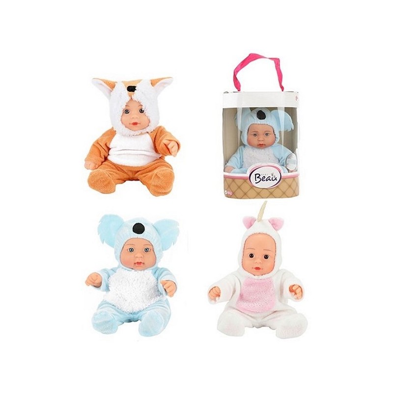 Toi Toys Beau Babypop 22,5cm in dierenpakje