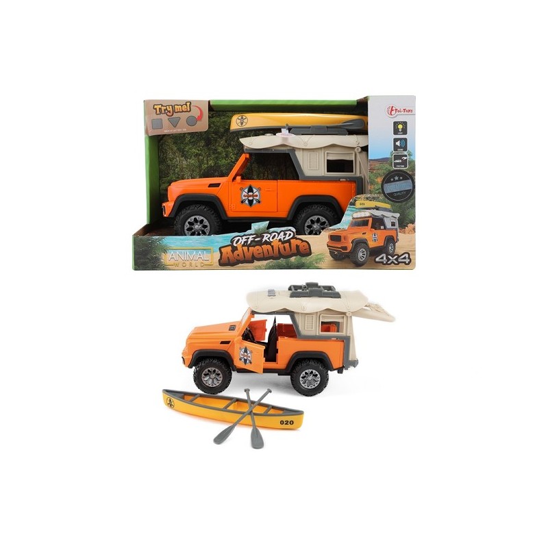 Toi Toys Auto 4x4 + daktent met kano