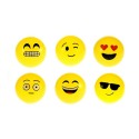 Toi Toys Stuiterbal 'Emoji' Ø8cm geel