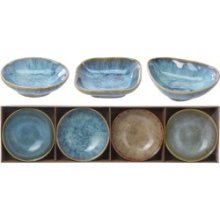 Set de plateaux à collation 4 pièces 8,5x8,5cm