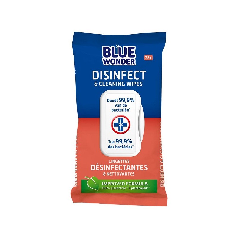 Blue Wonder desinfectie doekjes 72st.