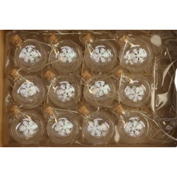 Streng verlichting Ball sneeuwvlok 12 LED lampen dia4x150cm exclusief batterijen 2xAA