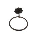 Hanger Ring Kabala metaal d15cm zwart