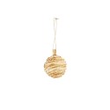 Dijk Natural Collections Pendentif de Noël boule de roseau 10cm