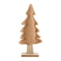 Dijk Natural Collections Sculpture d'arbre de Noël en textile et bois 15x6x29cm beige