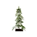 Sapin de deuil en plastique finition neige 30x30x60cm