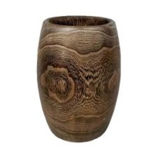 Pot de fleurs Tamir 31cm bois marron foncé