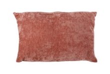 Coussin Dastak velours 45x45cm rose