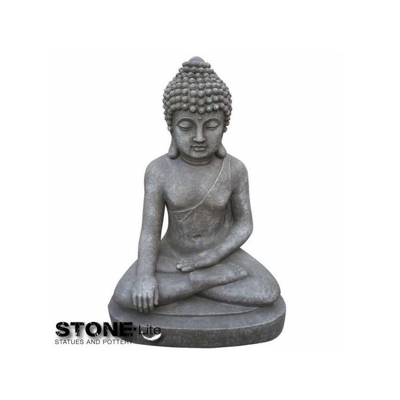 Tuinbeeld Boeddha zittend M 27x20x40cm