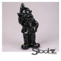 Stoobz Polystone beeld Kabouter f*ck you zwart 10cm