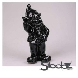 Stoobz Statue Polystone Gnome f*ck you noir 10cm