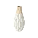 Boltze Home Vase en céramique Malia, H25cm naturel
