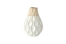 Boltze Home Vase en céramique Malia, H25cm naturel