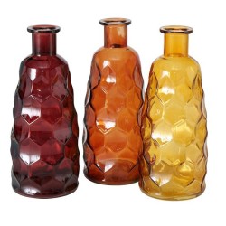 Boltze Home Vase en verre Juditha H31cm disponible en différentes couleurs d'automne
