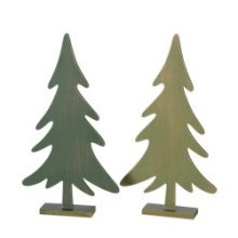 Boltze Home Sapin de Noël MDF H42cm vert Timon