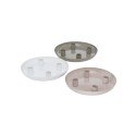 Boltze Home Kaarsenhouder metaal dia 20cm H3cm voor 4 kaarsen ( exclusief kaarsen )