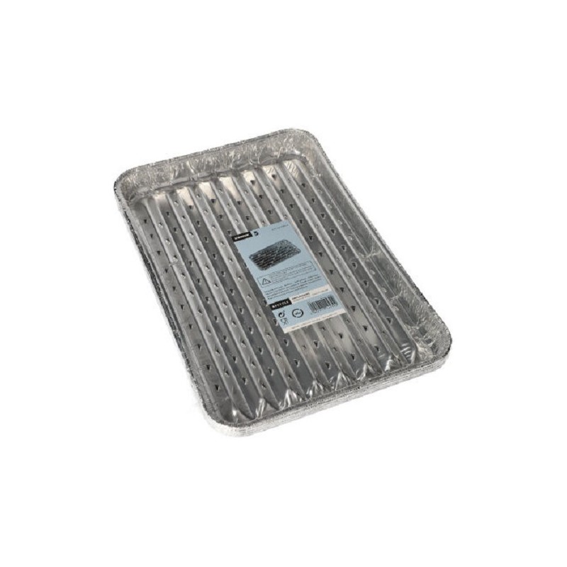 Papstar Grillschalen van aluminium pak a 5 stuks 34,5x22,4