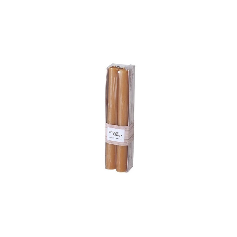 Boltze Home Dinerkaars H20cm dia2cm Melia rustiek 4 stuks oranje