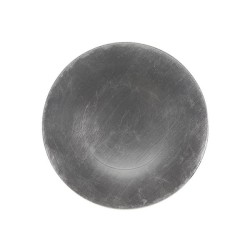 Onderbord kunststof metallic zilver Ø33cm