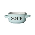 Bol à soupe 'Soup' Ø13,5xh6,5cm avec anses bleu clair