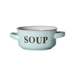 Soepkom 'Soup' Ø13,5xh6,5cm met grepen lichtblauw