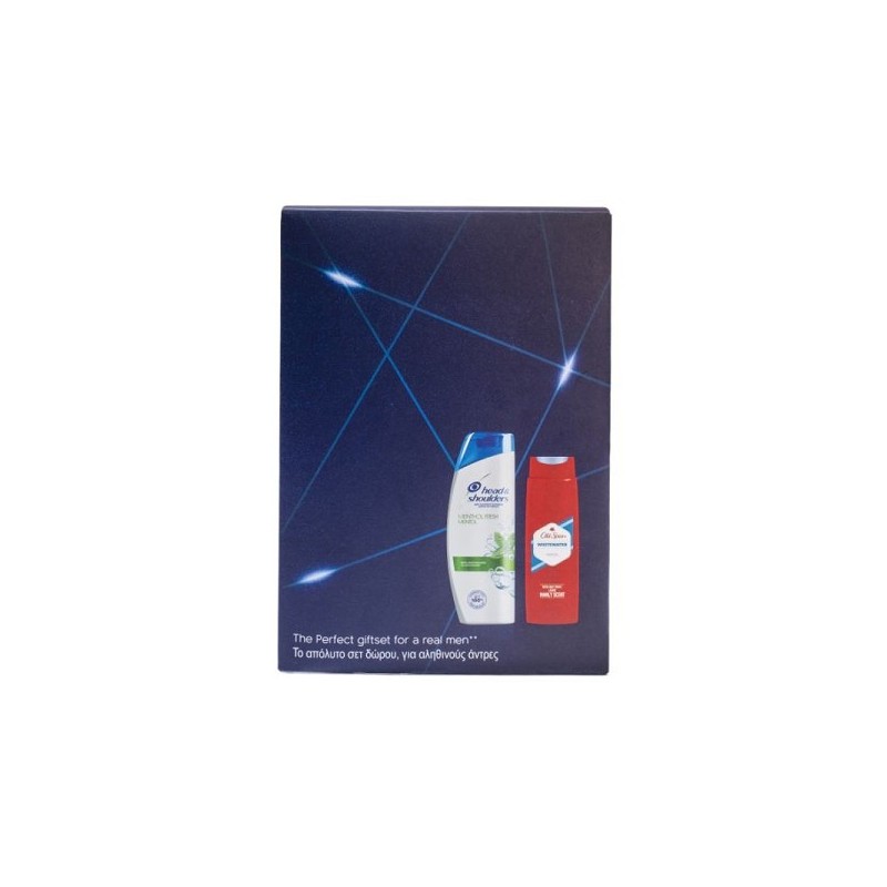 Head&Shoulders+Coffret cadeau Old Spice Menthol Fresh shampoing+gel douche