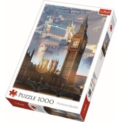 Puzzel Londen bij zonsondergang 1000 stukjes