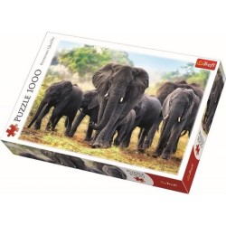 Puzzle Éléphants d'Afrique 1000 pièces