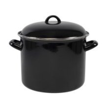 Marmite émaillée 8L Ø24cm noir