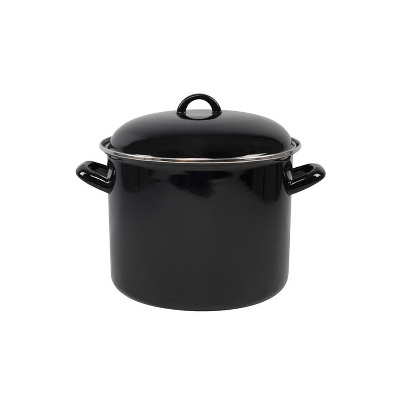 Marmite émaillée 8L Ø24cm noir