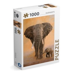 Puzzle Rebo Éléphants 1000 pièces