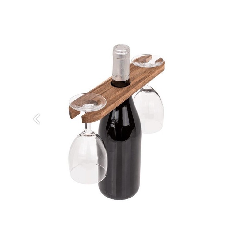 Wine Butler 25x6x1cm pour une bouteille et 2 verres