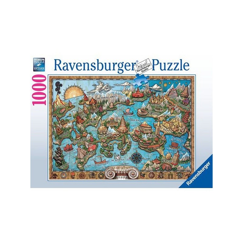 Ravensburger puzzle 1000 pièces mystérieuse Atlantide