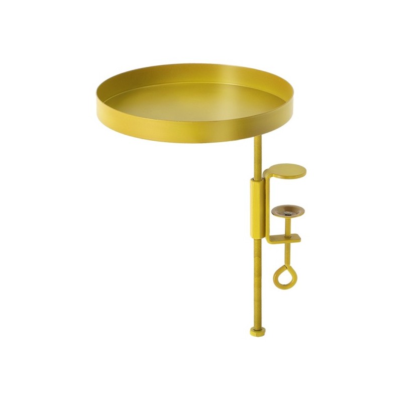 Esschert Design Ronde gouden vensterbankklem M Ø18xh24,6cm metaal