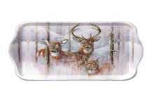 Ambiente Tray Melamine Wilderness Stag 13x21cm