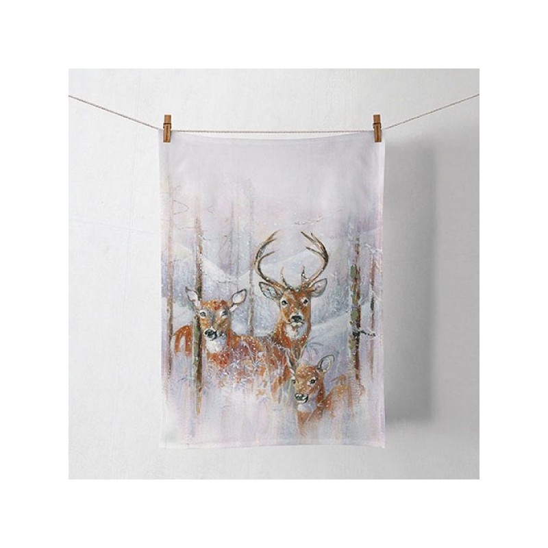 Ambiente Torchon de cuisine Wilderness Stag 50x70cm 100% Coton