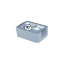 Sunware Sigma Home Lunchbox Pinguïn met bentobakje blauwgrijs/decor