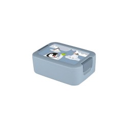 Sunware Sigma Home Lunchbox Penguin avec boîte à bento bleu-gris/décor