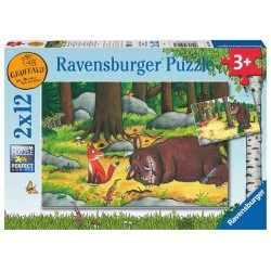 Ravensburger puzzel The Gruffalo en de dieren van het bos 2x12 stukjes