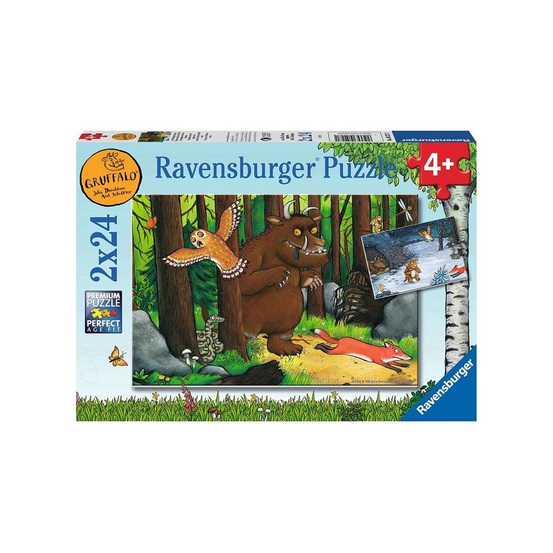 Ravensburger puzzel The Gruffalo De Boswandeling 2x24 stukjes