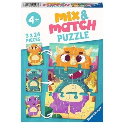 Ravensburger Mix&Match puzzle Dino's 3x24 pièces