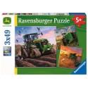 Ravensburger puzzel John Deere in actie 3x49 stukjes